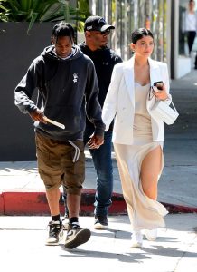 Kylie Jenner in a White Blazer