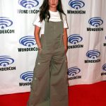 Marie Avgeropoulos Attends The 100 Press Line During 2019 WonderCon in Anaheim 03/31/2019