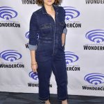 Milana Vayntrub Attends Marval Rising Press Line During 2019 WonderCon in Anaheim 03/31/2019