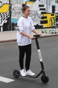 Thylane Blondeau in a White Sweatshirt