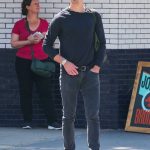 Alexander Skarsgard in a White Adidas Sneakers Was Seen Out in New York 05/26/2019