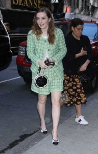 Kaitlyn Dever in a Green Suit
