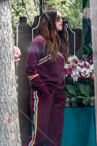 Megan Fox in a Purple Tracksuit