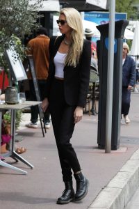 Stella Maxwell in a Black Blazer