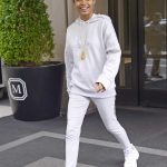 Yara Shahidi in a Gray Hoody Was Seen Out in New York City 05/09/2019