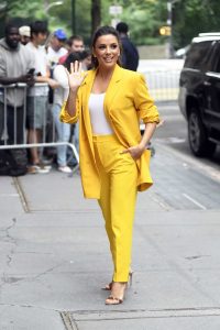 Eva Longoria in a Yellow Suit