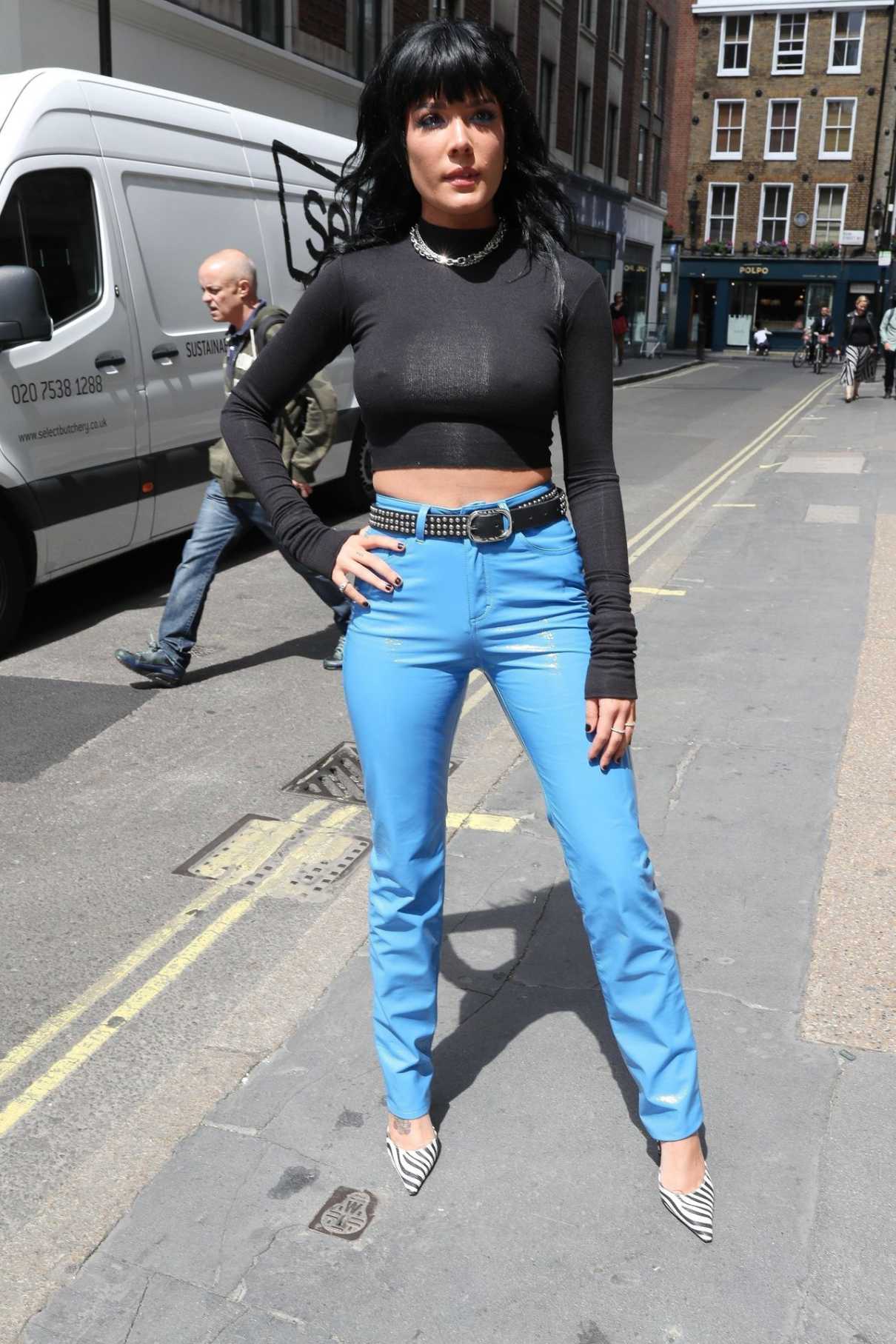 Halsey in an Electric Blue Trousers