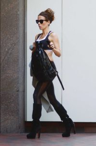 Kate Beckinsale in a Black Leggings