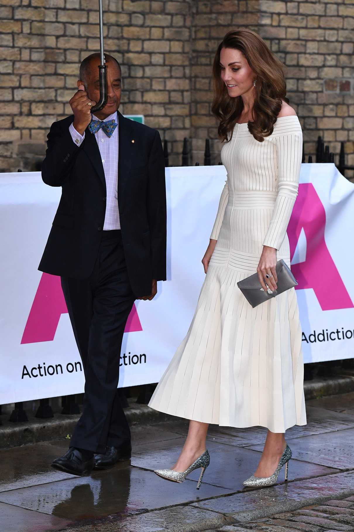 Kate Middleton in a White Dress