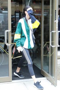 Kendall Jenner in a Black Adidas Leggings