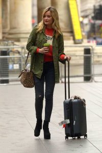 Laura Whitmore in a Green Jacket