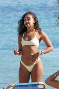 Leigh-Anne Pinnock in a Yellow Bikini