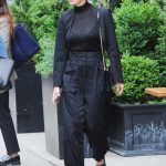 Lily Aldridge in a Black Pants Was Seen Out in New York 06/03/2019