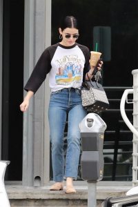 Lucy Hale in a Blue Jeans