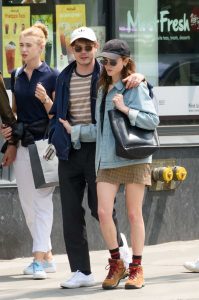 Natalia Dyer in a Black Cap