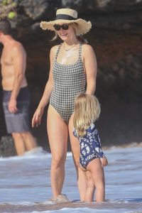 Olivia Wilde in a Plaid Swimsuit