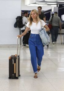 Sienna Miller in a White Tee