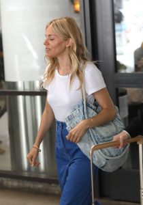 Sienna Miller in a White Tee