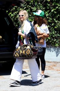 Ashlee Simpson in a White Pants