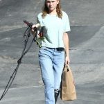 Britt Robertson Walks Her Dogs Out in LA 07/23/2019