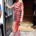 Celine Dion in a Crinkle Mesh Dress Was Seen Out in Paris 07/01/2019