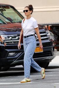 Katie Holmes in a White Tee