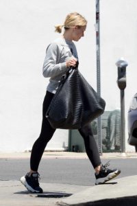 Kristen Bell in a Gray Sweatshirt