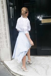 Kylie Minogue in a White Blouse