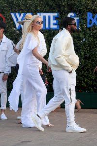Lindsey Vonn in a White Suit