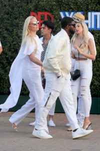 Lindsey Vonn in a White Suit