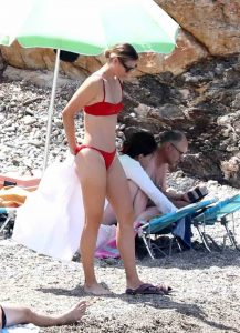 Maria Sharapova in a Red Bikini