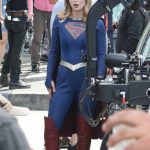 Melissa Benoist on the Set of Supergirl in Vancouver 07/16/2019