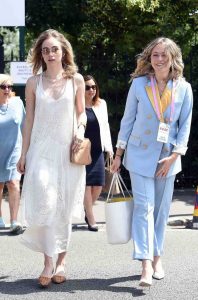 Suki Waterhouse in a White Summer Dress