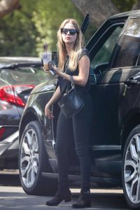 Ashley Benson in a Black Jeans