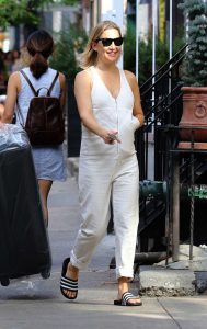Kate Hudson in a White Jumpsuit