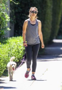 Natalie Portman in a Gray Tank Top