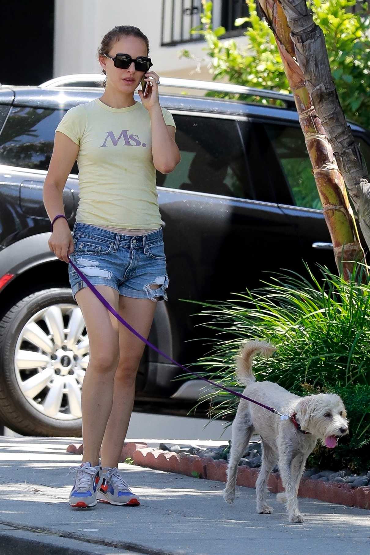 Natalie Portman in a Yellow Tee