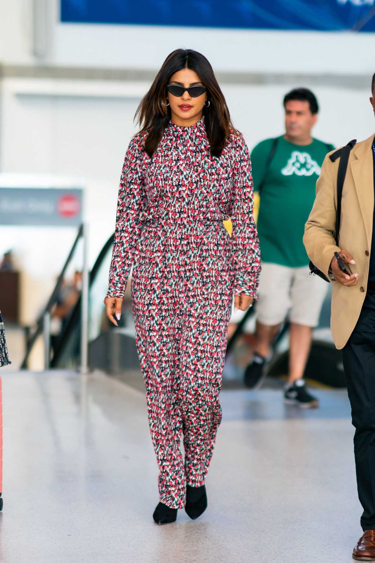 Priyanka Chopra in a Floral Jumpsuit