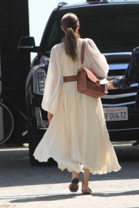 Angelina Jolie in a White Dress