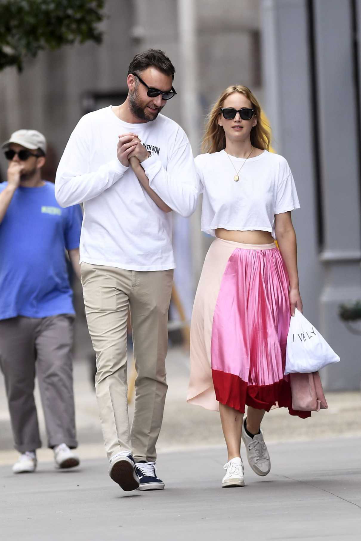 Jennifer Lawrence in a White Tee