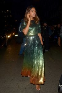 Naomie Harris in a Green Dress