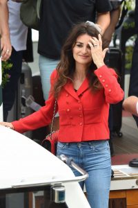 Penelope Cruz in a Red Blazer