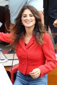 Penelope Cruz in a Red Blazer