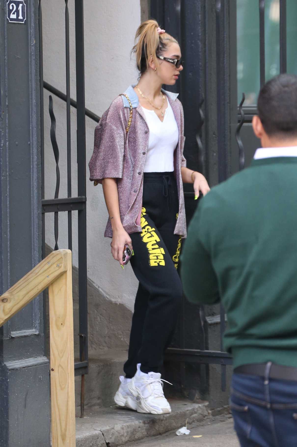 Dua Lipa in a Black Sweatpants Was Seen Out in New York 10/10/2019-3 ...