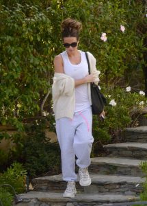 Kate Beckinsale in a White Tank Top