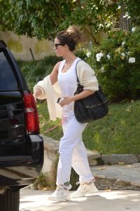Kate Beckinsale in a White Tank Top