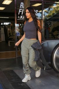 Kim Kardashian in a White Sneakers