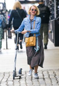 Naomi Watts in a Blue Denim Jacket