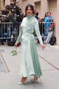 Priyanka Chopra in a Green Dress