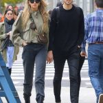 Romee Strijd in a Black Boots Was Seen Out in NYC 10/28/2019